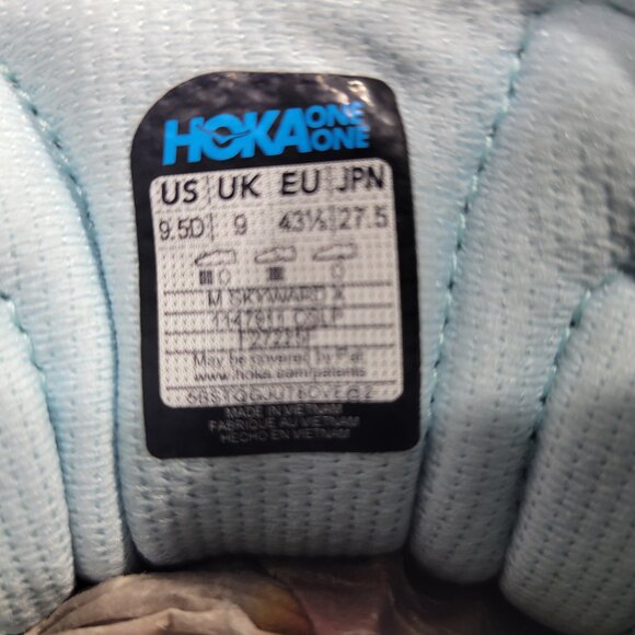 Hoka One One Sky Blue Athletic Shoes - Picture 11 of 11